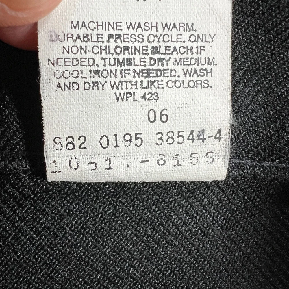 Vintage Levis Dacron Polyester‎ Pants Mens 36x30 (36x26) Black Casual Trousers